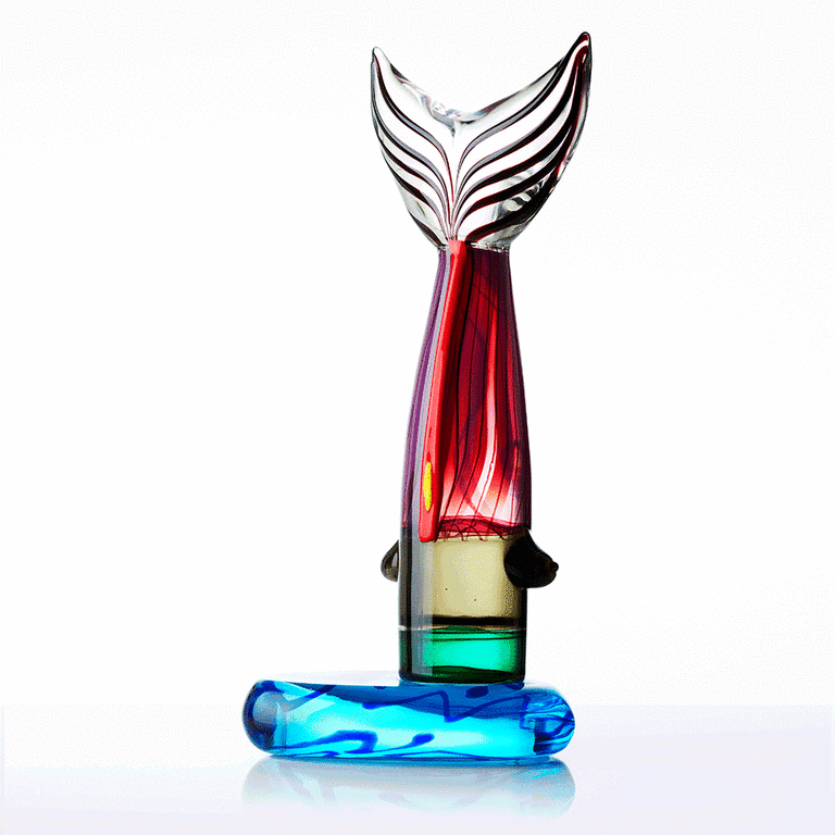Martin Bradley: Glas object, The little mermaid verkocht voor € 550!