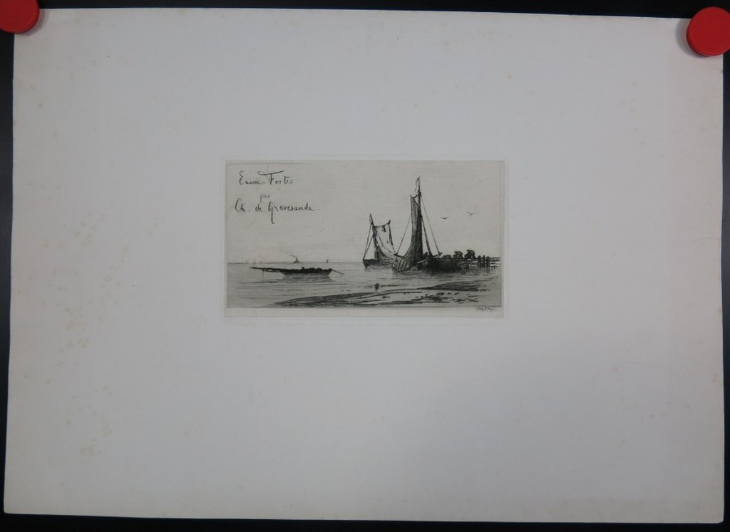 Onbekend: Chine-colle ets, Eaux Fortes par Ch. de Gravesande kopen? Bied vanaf 1!