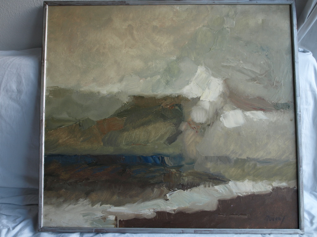 Anton Rovers : Olieverf op doek – Land, Water, Lucht – GROOT - 1976 kopen? Bied vanaf 200!