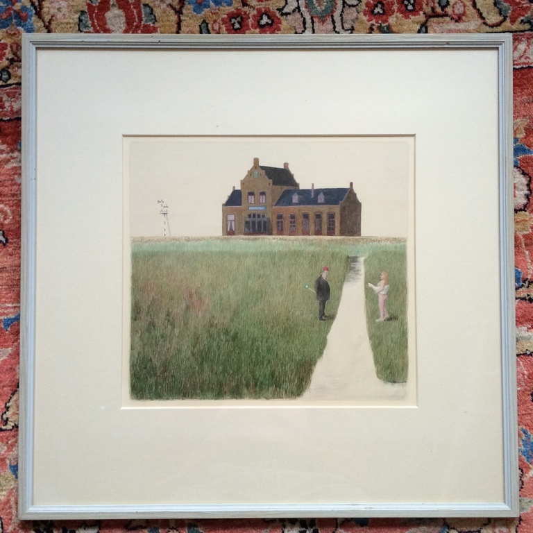 Mart Kempers: Aquarel, het Station van Scharwoude kopen? Bied vanaf 220!