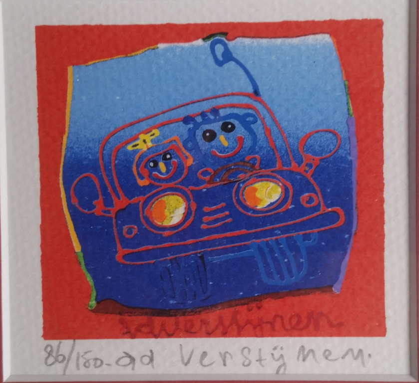 Ad Verstijnen - Gesigneerde originele zeefdruk kopen? Bied vanaf 1!