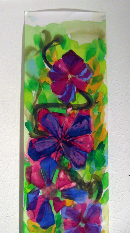 Ernst Vijlbrief - grote aquarel op rijstpapier - 30,5 x 165 cm kopen? Bied vanaf 75!