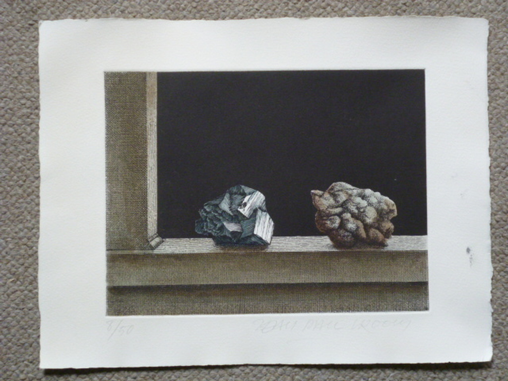 Jean Paul Vroom - ets - Twee stukken gesteente kopen? Bied vanaf 30!