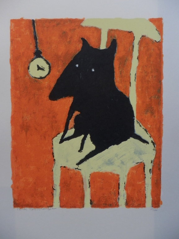 PETER BASTIAANSSEN Zeefdruk DOG Handgesigneerd verkocht voor € 49!