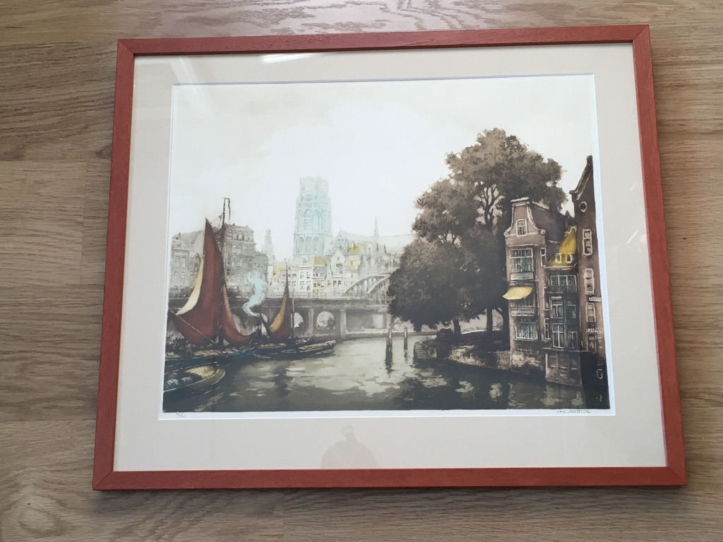 Alfred van Neste: Kleurets, Kolk Rotterdam voor 1940. kopen? Bied vanaf 50!