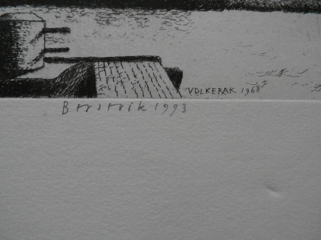 Herman Berserik - ets: Volkerak - 1993 - uit collectie kunstenaar kopen? Bied vanaf 75!