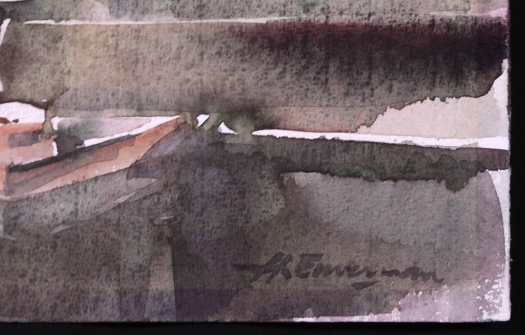 Hen Euverman: Aquarel, Zonder titel kopen? Bied vanaf 40!