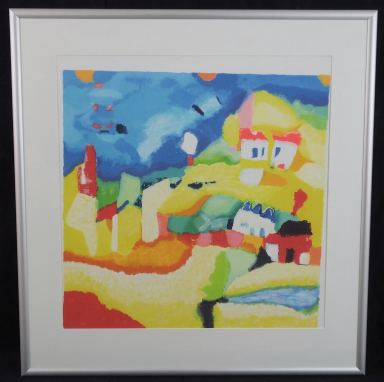 Saskia Bremer: Zeefdruk, Pedragosa - Ingelijst (groot) kopen? Bied vanaf 35!