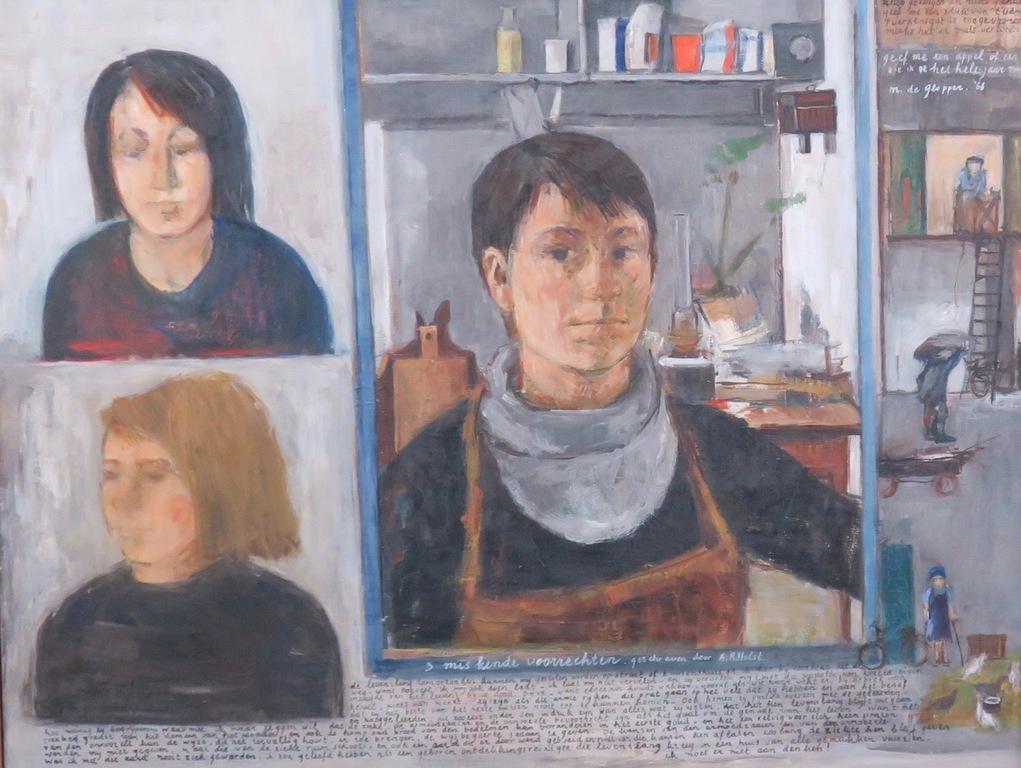 Marjan de Glopper: Olieverf op doek, Drie miskende voorrechten - Ingelijst  kopen? Bied vanaf 180!