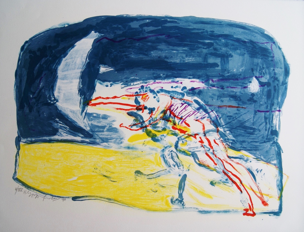 Pieter Defesche - Pieter Defesche - kleuren litho 'Hemelse en aardse liefde' - 1991 kopen? Bied vanaf 125!