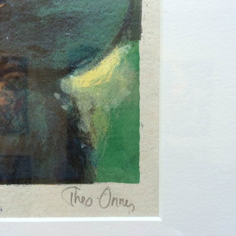 Theo Onnes, zeefdruk met lijst, Titel  kopen? Bied vanaf 50!