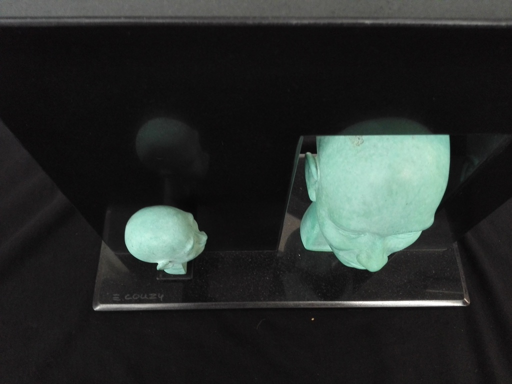 Eric Couzy, beeld, marmer in combinatie met brons kopen? Bied vanaf 250!