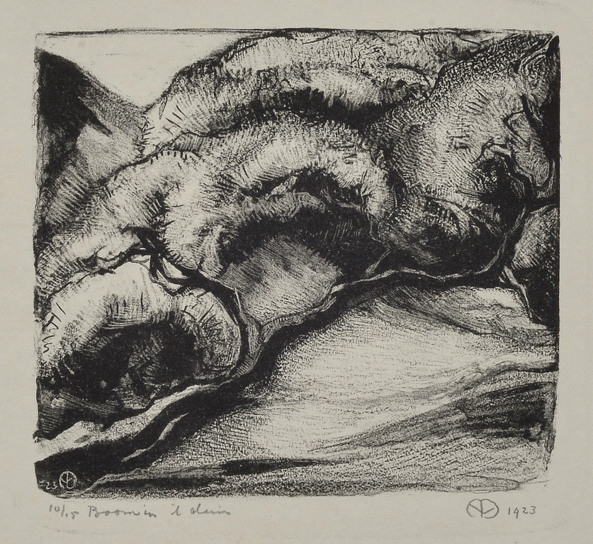 Aart van Dobbenburgh: Litho - Boom in ‘t duin - 1923 verkocht voor € 65!