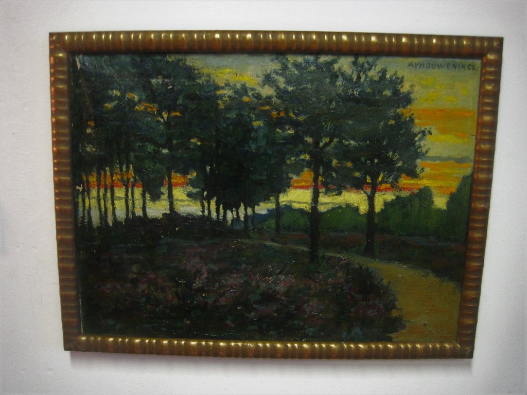 Gesigneerd impressionistisch olieverf "boslandschap zomeravond" omstreeks 1930 kopen? Bied vanaf 1!