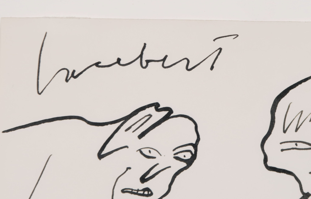 Lucebert: Inkttekening op papier, Z.T. kopen? Bied vanaf 350!