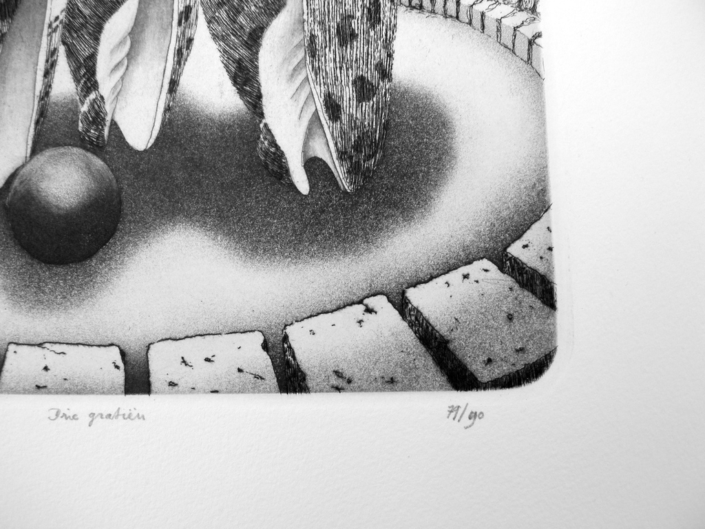 Gerard van Rooy: ets en aquatint, Drie Gratien kopen? Bied vanaf 50!