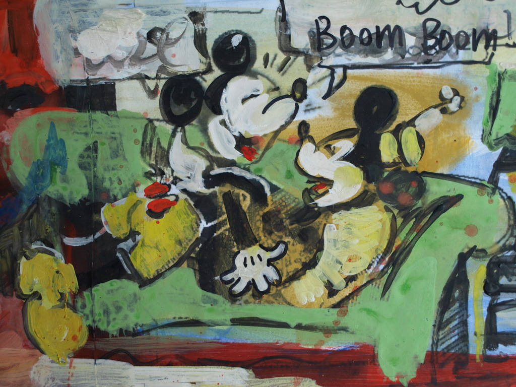 Peter Klashorst : Collage en acrylverf op papier , Boom Boom – 2016 kopen? Bied vanaf 50!