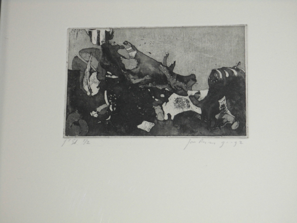 Jan Prins : 3 Kleine Ingelijste Grafiekjes : Stillevens kopen? Bied vanaf 20!