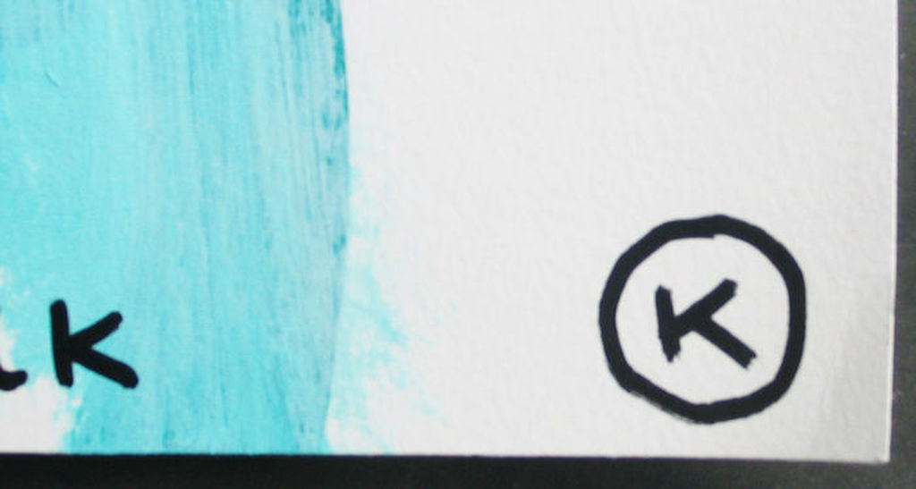 KAMAGURKA groot schilderij op papier, On her way to the catwalk, 65 x 50 cm kopen? Bied vanaf 350!