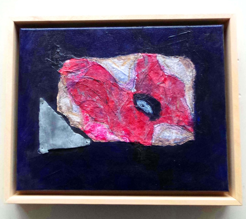 Riks Vos, collageschildering, Improvisatie kopen? Bied vanaf 35!