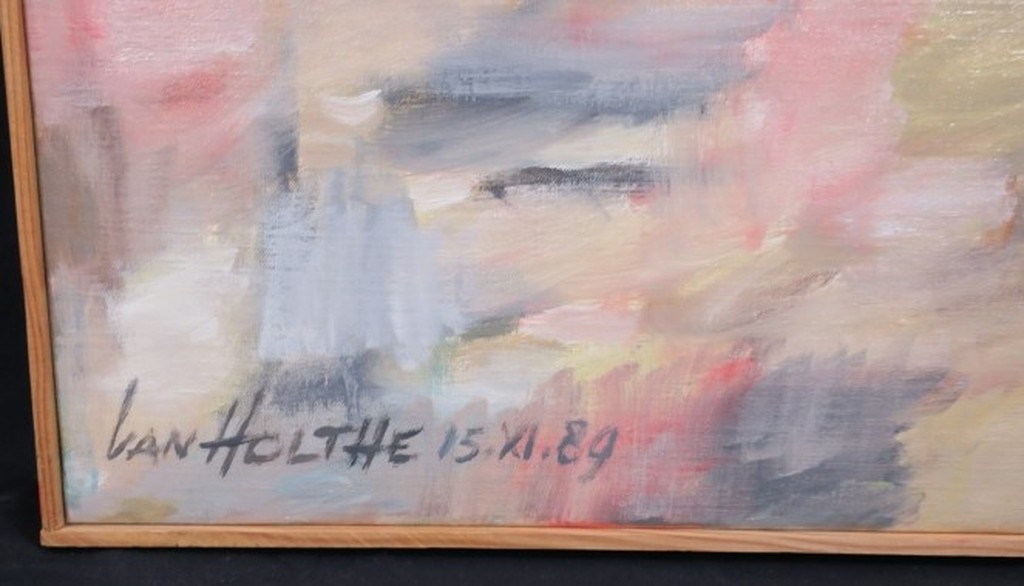 Jan van Holthe: Olieverf op doek, Passage IV - Ingelijst kopen? Bied vanaf 70!