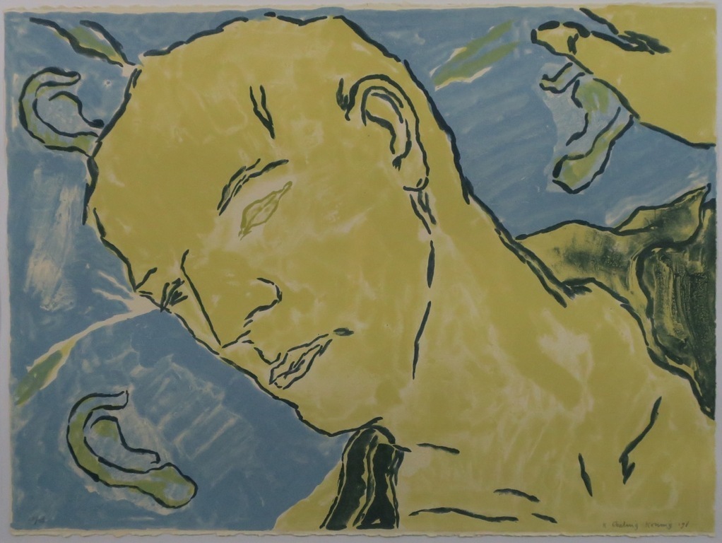 Koen Ebeling Koning: Litho, Man - Ingelijst kopen? Bied vanaf 20!