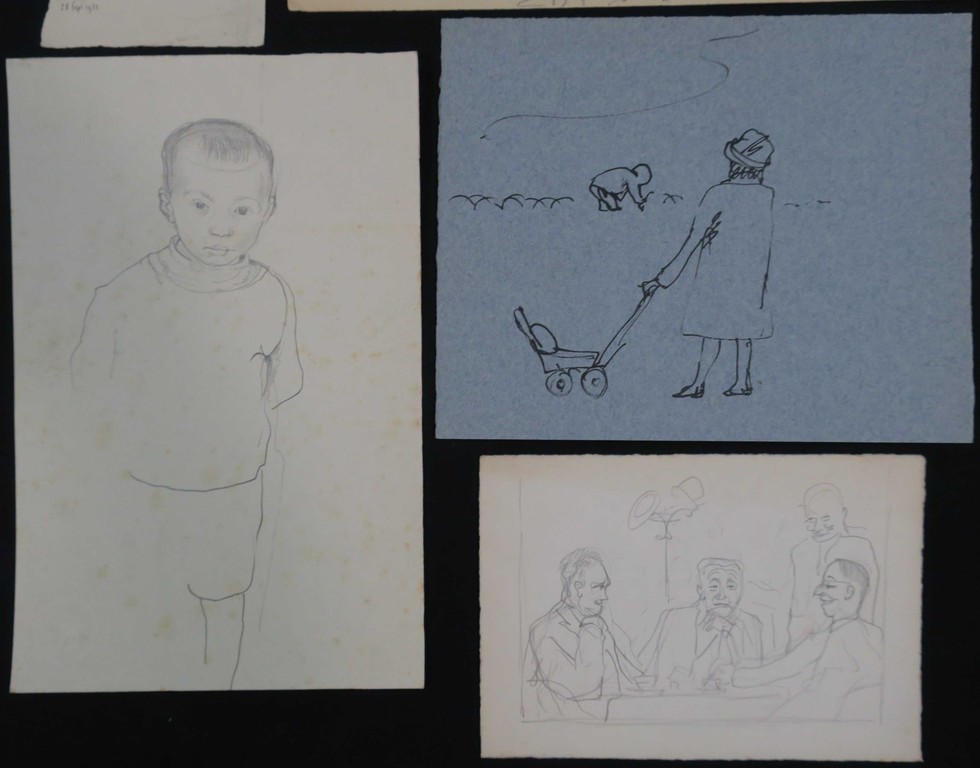 Harm Kamerlingh Onnes: 6 Tekeningen, o.a. Portret van O.C.D. Idenburg kopen? Bied vanaf 1!