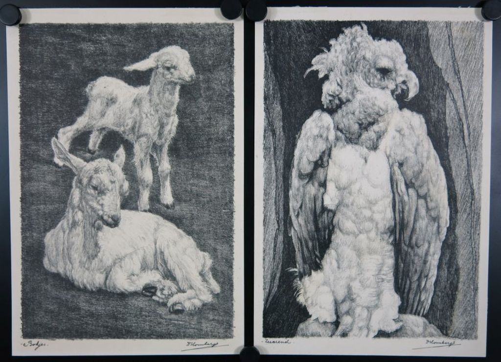 Dirk Homberg: 2x Litho, Bokjes en Zeearend kopen? Bied vanaf 35!