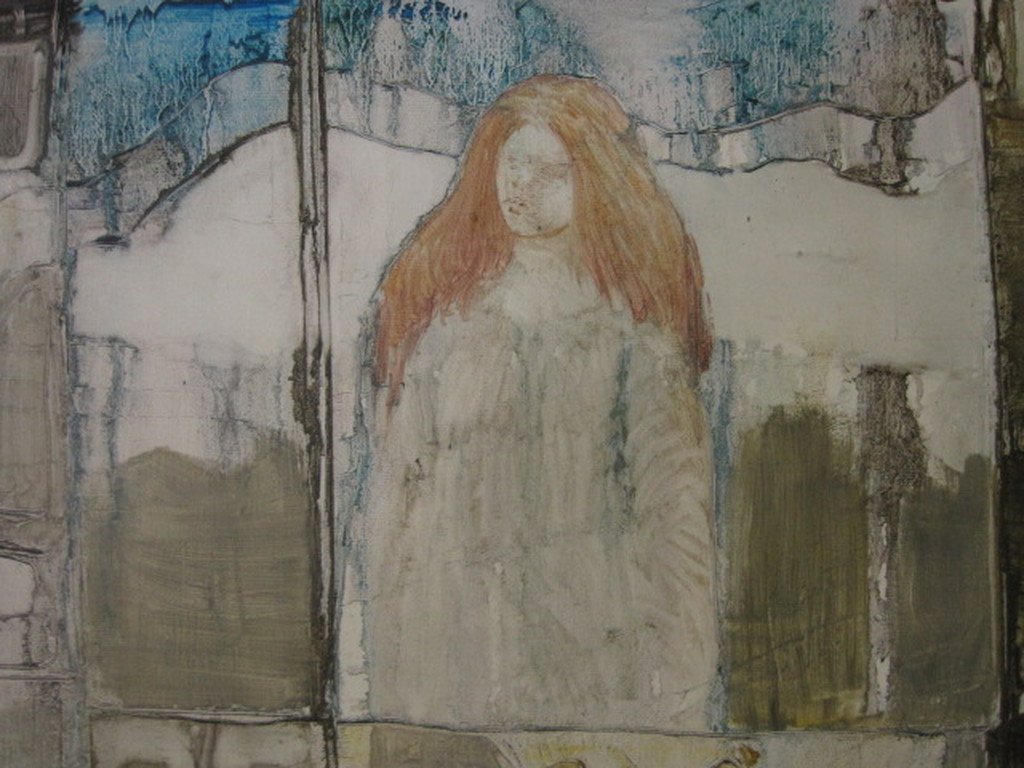 Indrukwekkend abstract figuratief Reliëf olieverf "Madonna" van Armand Campi  kopen? Bied vanaf 1!