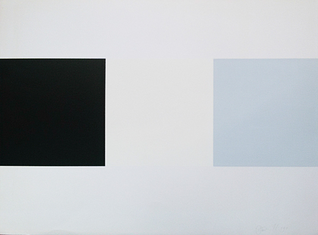 Rob van Koningsbruggen - Compositie in zwart, grijs en wit, zeefdruk verkocht voor € 80!