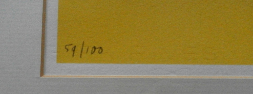 Herman Brood - grote ingelijste zeefdruk: Vliegtuig 3 - oplage 100 stuks kopen? Bied vanaf 295!