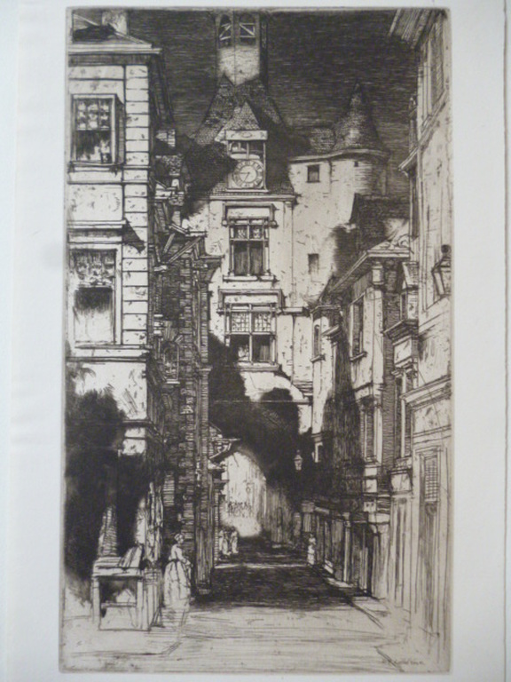 Sir David Young Cameron - ets - Amboise verkocht voor € 40!