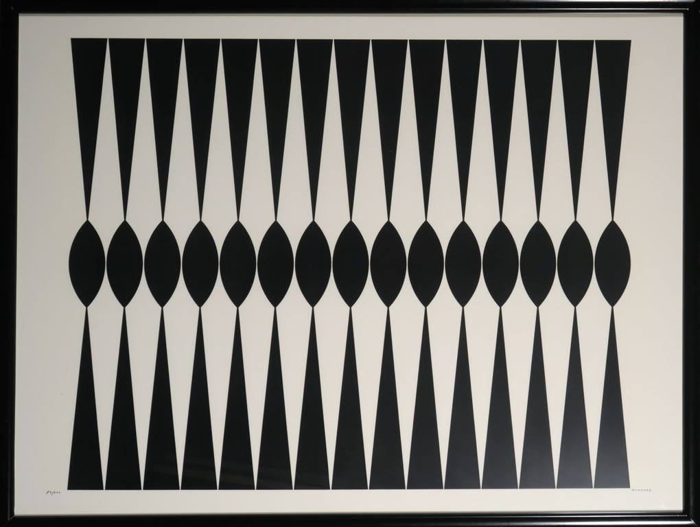 Dordevic Miodrag: Zeefdruk, Abstracte compositie - Ingelijst kopen? Bied vanaf 20!