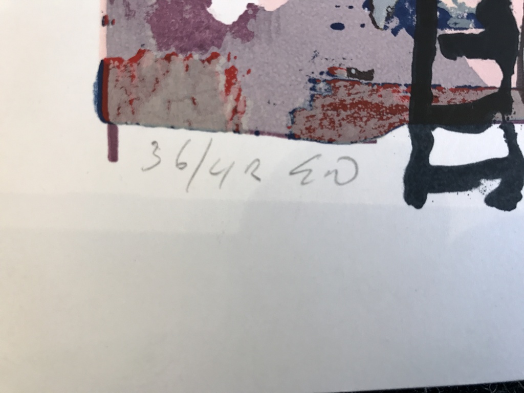 John Lie A Fo   1 originele zeefdruk / Litho gesigneerd 1986  Eigen Druk kopen? Bied vanaf 1!