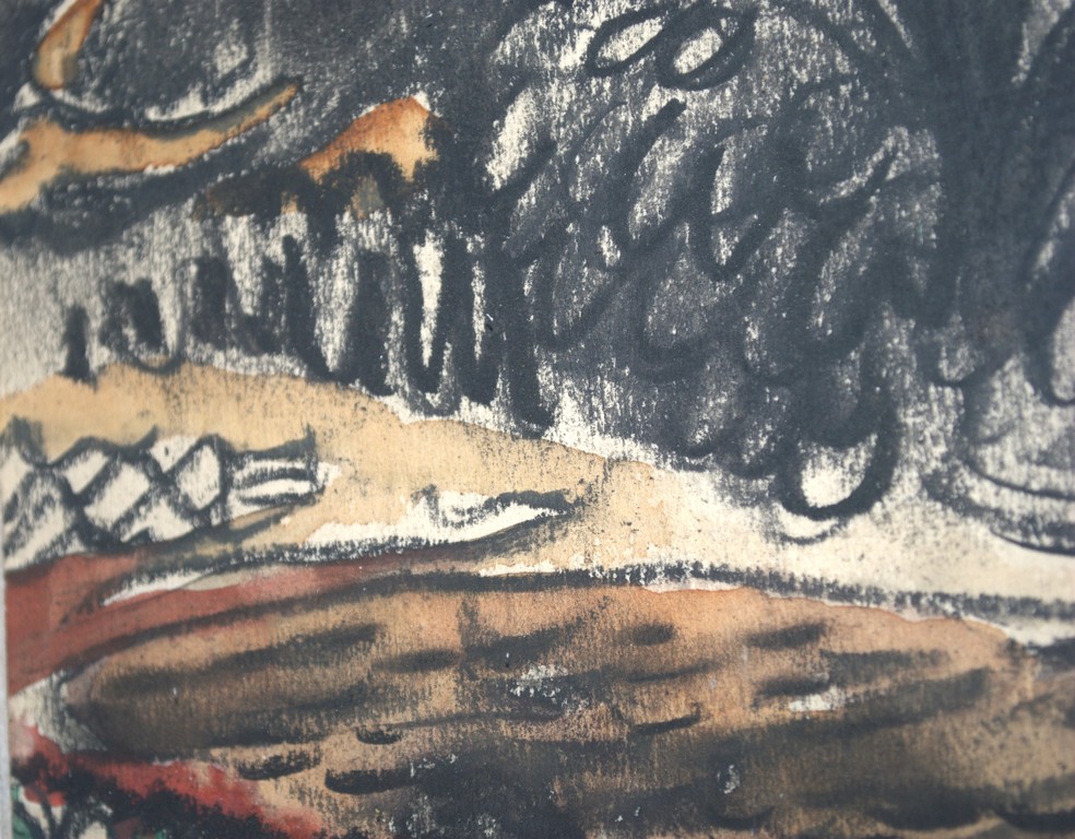  boerderij bij een akker - gemengde techniek  kopen? Bied vanaf 275!