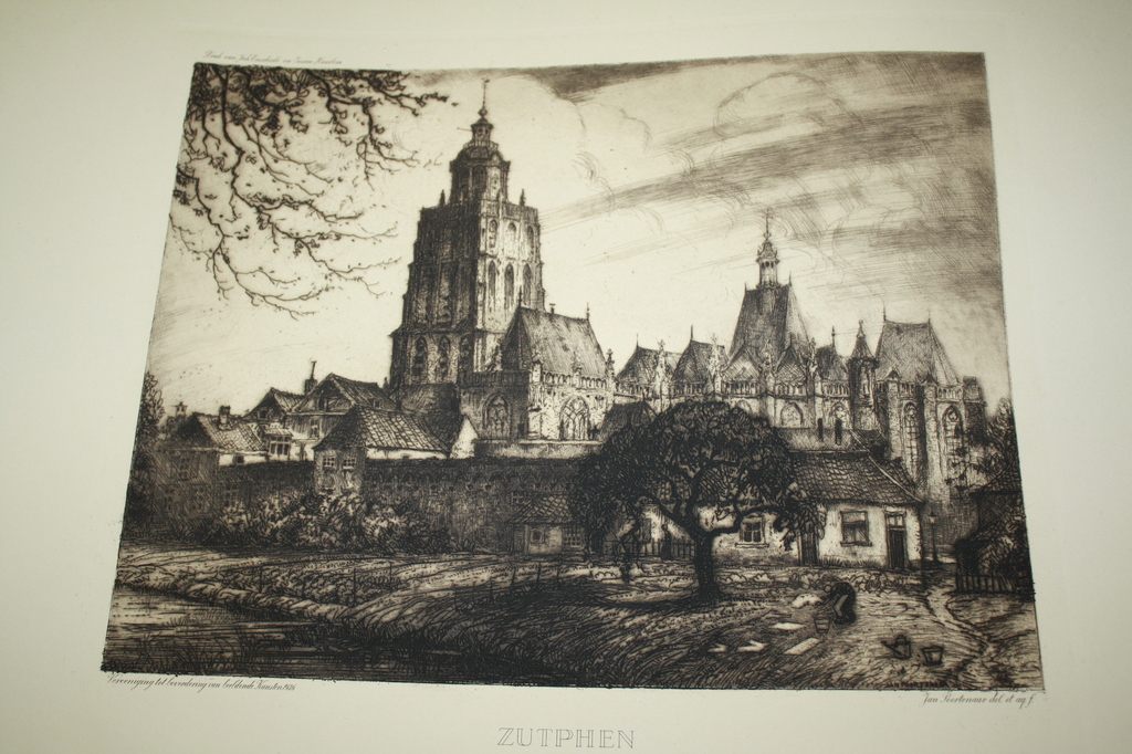 ZUTPHEN ets door JAN POORTENAAR kopen? Bied vanaf 40!