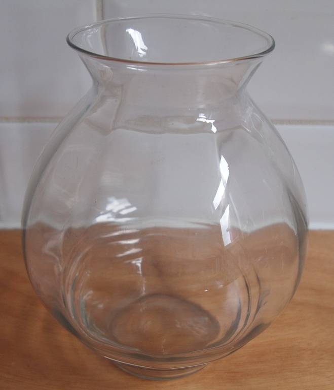 A.D. Copier voor Leerdam - Optisch geblazen blank glazen vaas kopen? Bied vanaf 15!