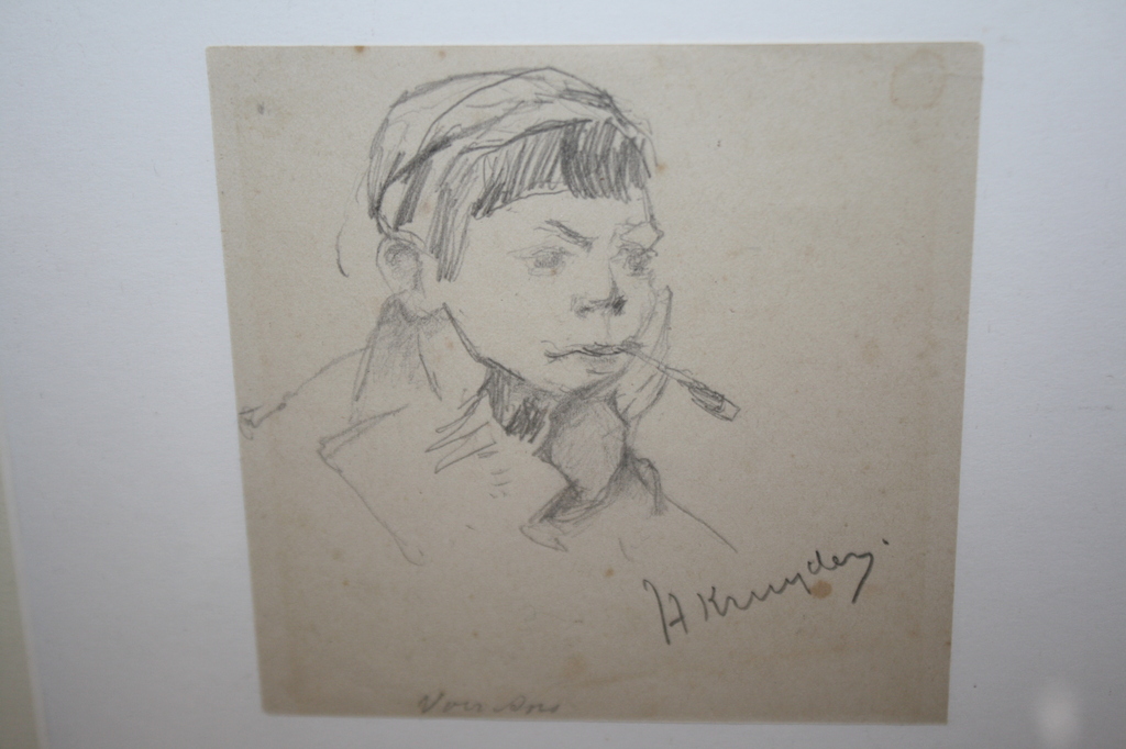 portret door HERMAN KRUYDER verkocht voor € 35!