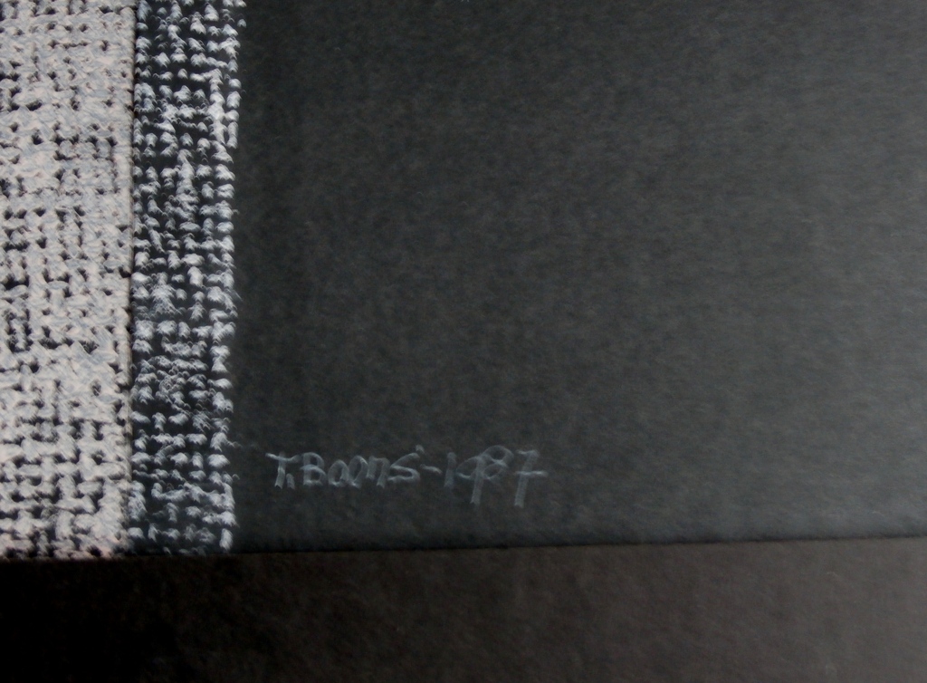 Theo Boons, gemengde techniek op papier, 1987, handgesigneerd kopen? Bied vanaf 99!