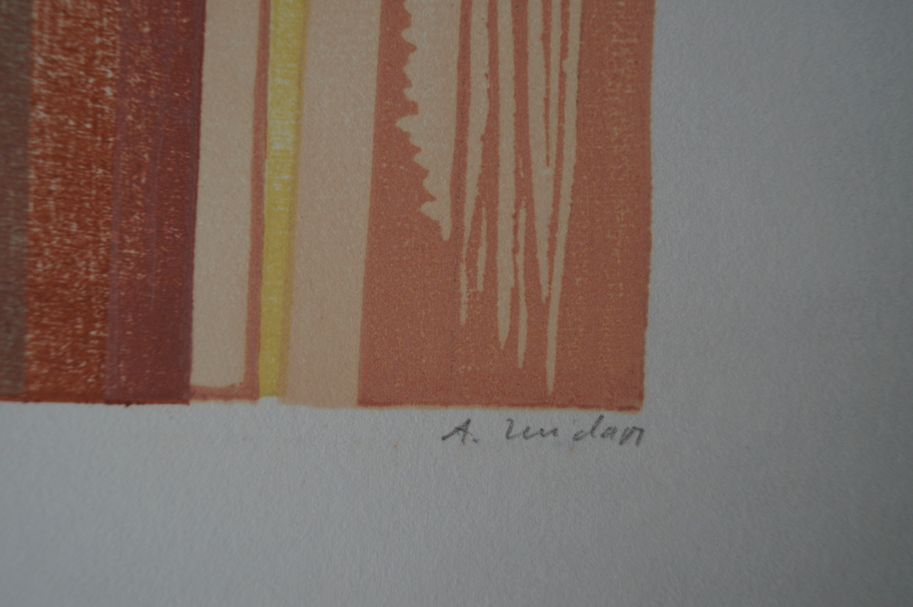 Sasha Zuidam - gesigneerde houtsnede -  kopen? Bied vanaf 1!