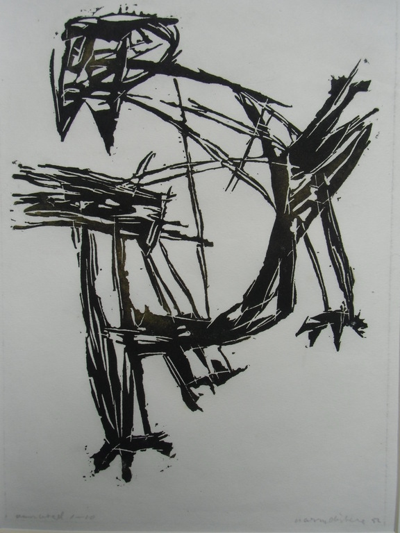 VUURVOGEL //  HOUTSNEDE VAN HARRY DISBERG kopen? Bied vanaf 70!