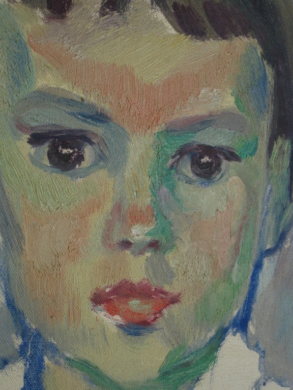 To Vreede 1916-1995 "portret van jong meisje" olieverf ca 1950 gesigneerd  kopen? Bied vanaf 1!