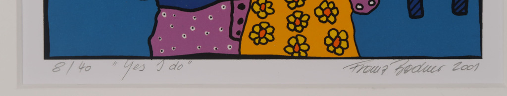 Franz Bodner: Zeefdruk, Yes I do kopen? Bied vanaf 20!