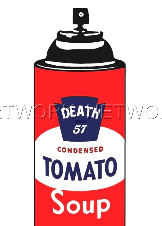 DEATH NYC - "DEATH Tomato Soup"- n° A/P - Signed with COA (Edition Artist Proof) kopen? Bied vanaf 15!