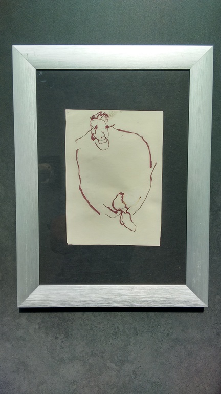 Herman Brood tekening, Overleaf, ingelijst + HBM certificaat kopen? Bied vanaf 130!