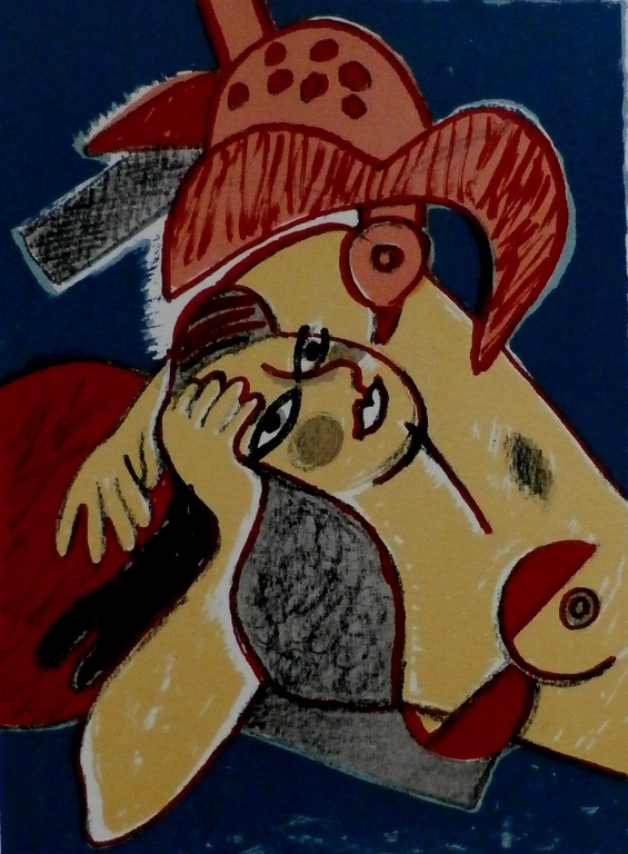 Corneille - litho: Enchantement des jours - 1983 verkocht voor € 175!