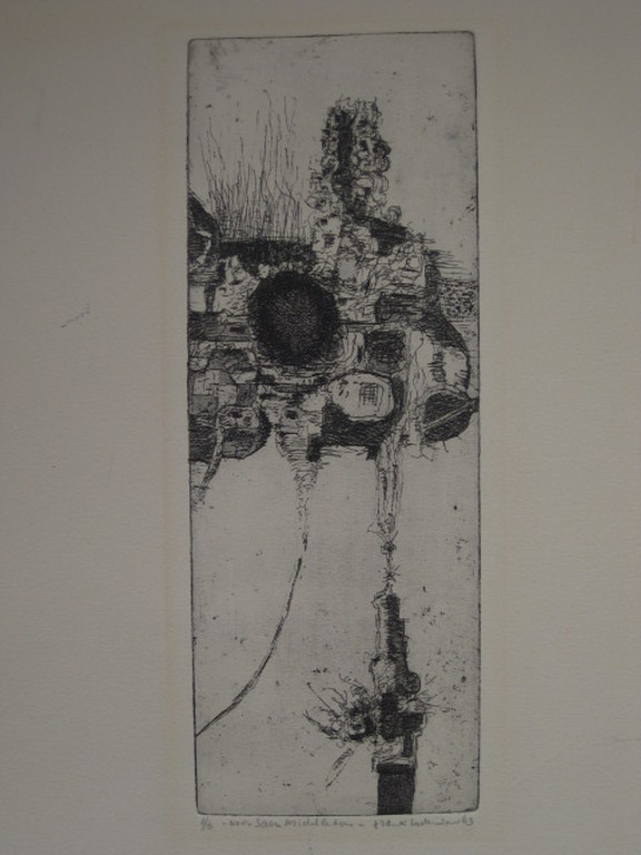 Karakteristieke kleine oplage ets "het beleg" gesignd. Frank Lodeizen 1931-2013 kopen? Bied vanaf 1!
