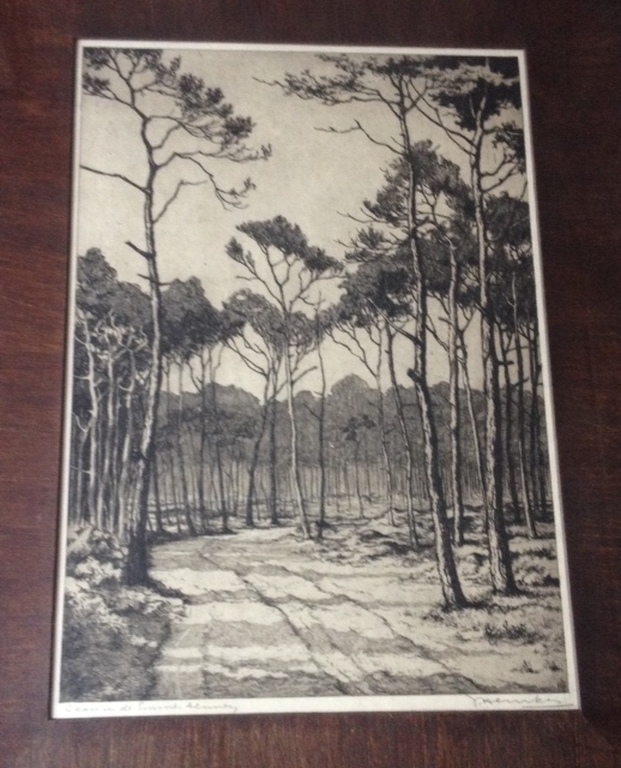 Johan Hemkes grote ets 1928. kopen? Bied vanaf 75!