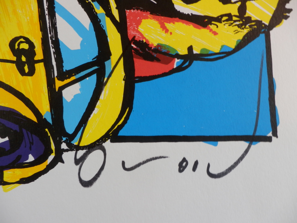 HERMAN BROOD  HANDGESIGNEERDE En Gelimiteerde ZEEFDRUK  BEETLE kopen? Bied vanaf 150!