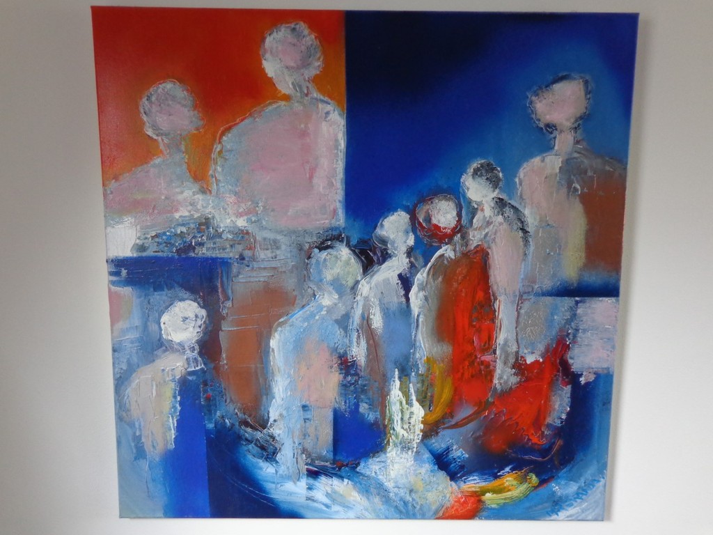 Marten Randa schilderij 'We will remember all of you' acryl op doek 100x100  kopen? Bied vanaf 150!
